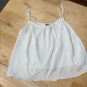 🤍F21 White Tank Top